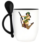 Кружка с ложкой