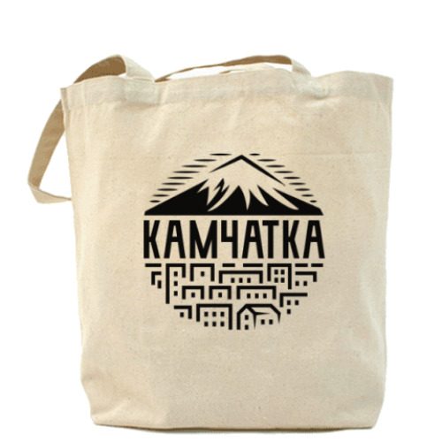 Сумка шоппер с принтом Камчатка