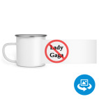 Кружка металлическая белая (круговая запечатка)