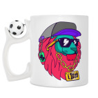 Кружка с футбольным мячиком