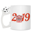 Кружка с футбольным мячиком