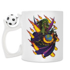 Кружка с футбольным мячиком