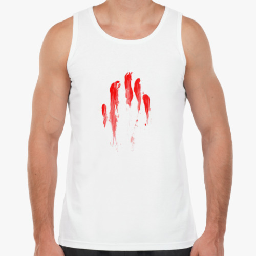 Майка с принтом Кровавый след