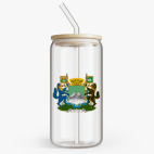 Банка с бамбуковой крышкой