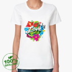 Женская футболка органик