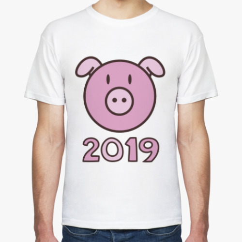 Футболка с принтом Год свиньи (кабана) 2019