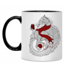 Кружка двухцветная