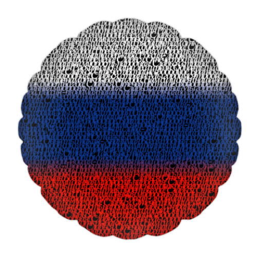 Подушка с принтом Герб и флаг России