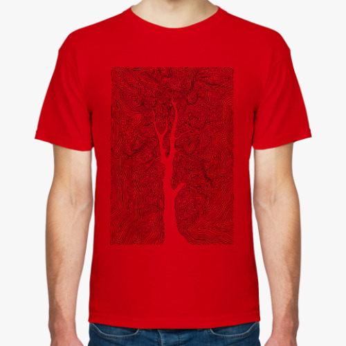 Футболка с принтом Древесный орнамент