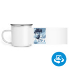 Кружка металлическая белая (круговая запечатка)