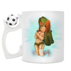 Кружка с футбольным мячиком