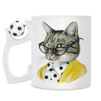 Кружка с футбольным мячиком