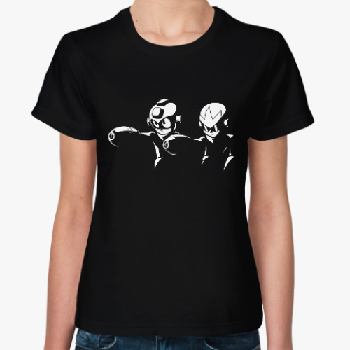 Женская футболка с принтом Мегамен