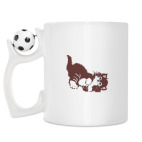 Кружка с футбольным мячиком