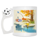 Кружка с футбольным мячиком