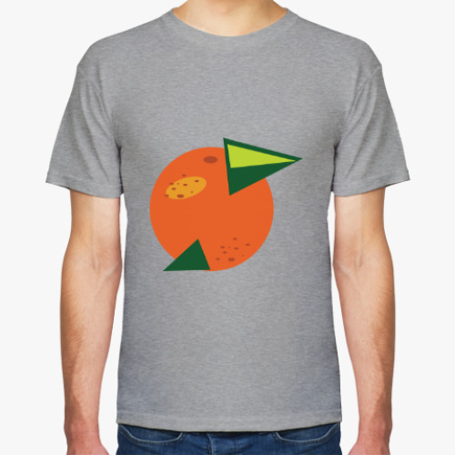 Футболка с принтом апельсин