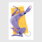 Спящий немецкий дог