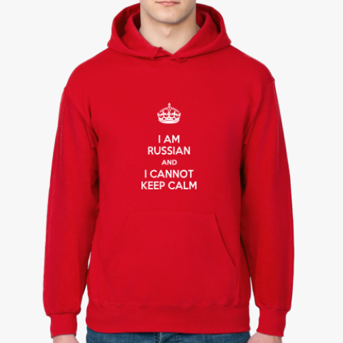 Толстовка худи Я русский! - Cannot Keep Calm