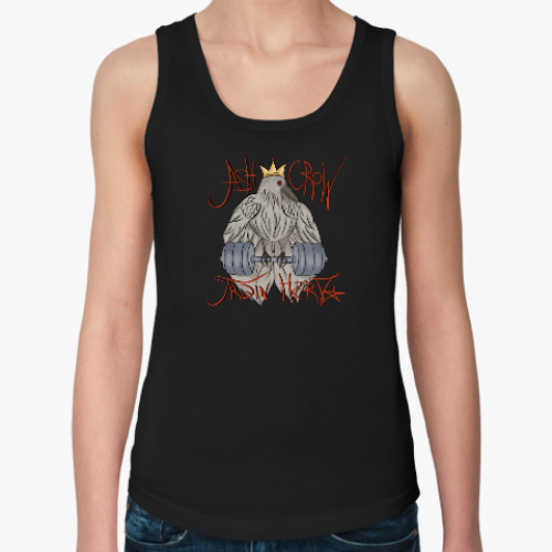 Женская майка с принтом AshCrow Train Hard!