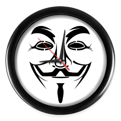 Настенные часы с принтом V for Vendetta