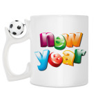 Кружка с футбольным мячиком