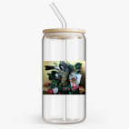 Банка с бамбуковой крышкой