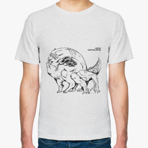 Футболка с принтом Homo Cephalopos