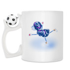 Кружка с футбольным мячиком