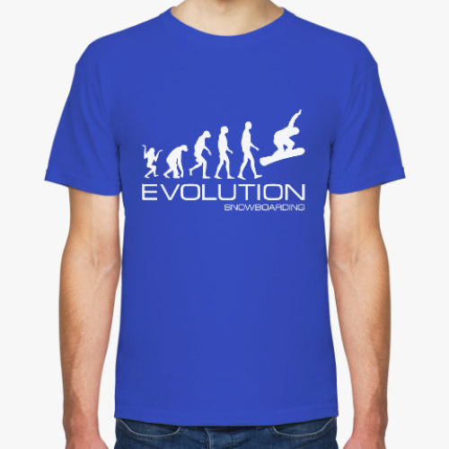 Футболка с принтом Evolution snowboarding