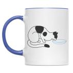 Двухцветная кружка Кошка