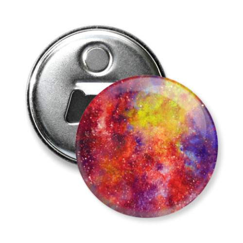 Магнит-открывашка с принтом Космос