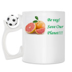 Кружка с футбольным мячиком