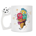 Кружка с футбольным мячиком
