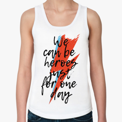 Женская майка Heroes. Дэвид Боуи