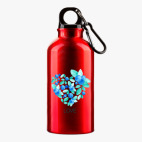 Металлическая бутылка 400 мл UV-DTF