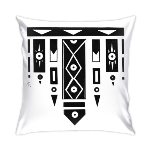 Подушка с принтом Геометрия вещей