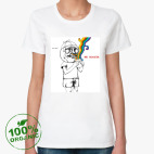 Женская футболка органик