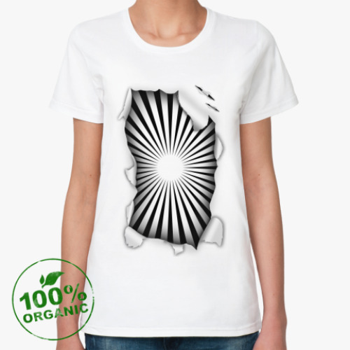 Женская футболка из органик-хлопка с принтом Гипноз