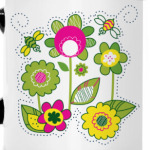 Солнечные цветы и пчелы