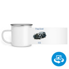 Кружка металлическая белая (круговая запечатка)