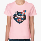 Классическая женская футболка Maniacs