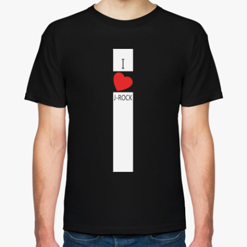 Футболка с принтом 'I love J-ROCK'