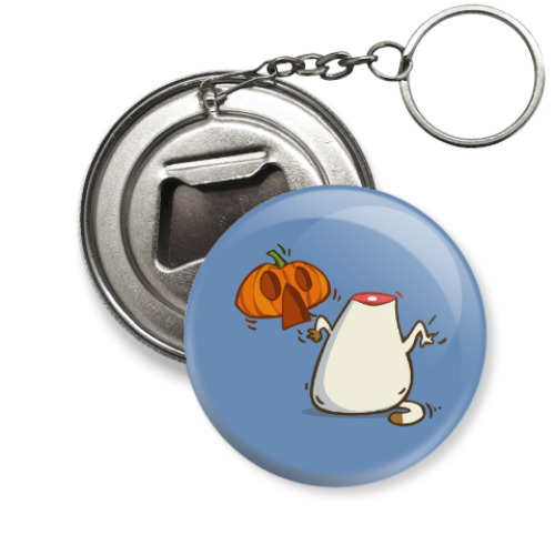 Брелок-открывашка с принтом Хэллокот (№27)