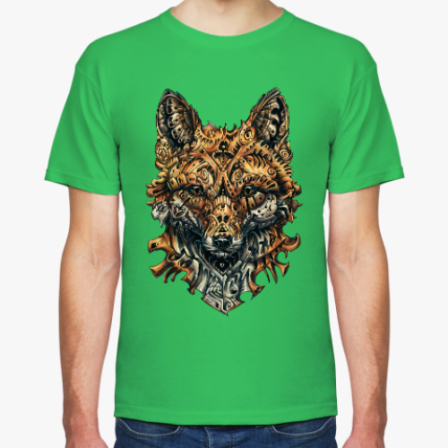 Футболка с принтом Mechanical Fox