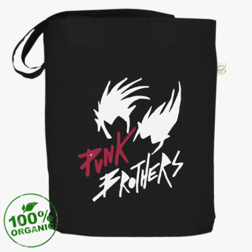 Сумка шоппер с принтом Братья панки