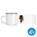 Кружка металлическая белая (круговая запечатка)