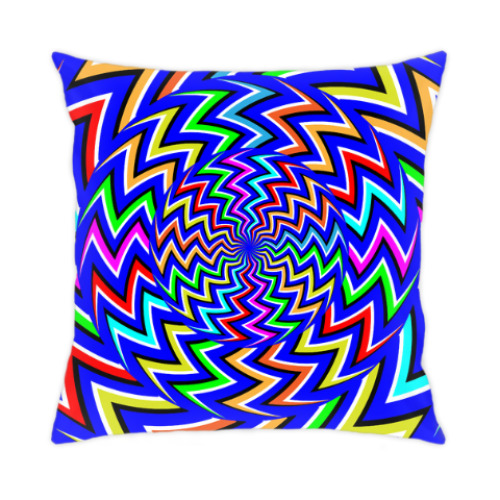 Подушка с принтом Оптическая иллюзия