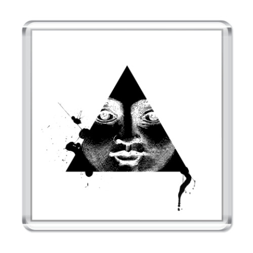 Магнит с принтом 'Triangle'