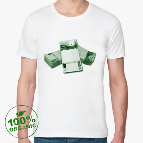 Футболка из органик-хлопка с принтом Евро