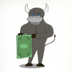 Бык с долларом